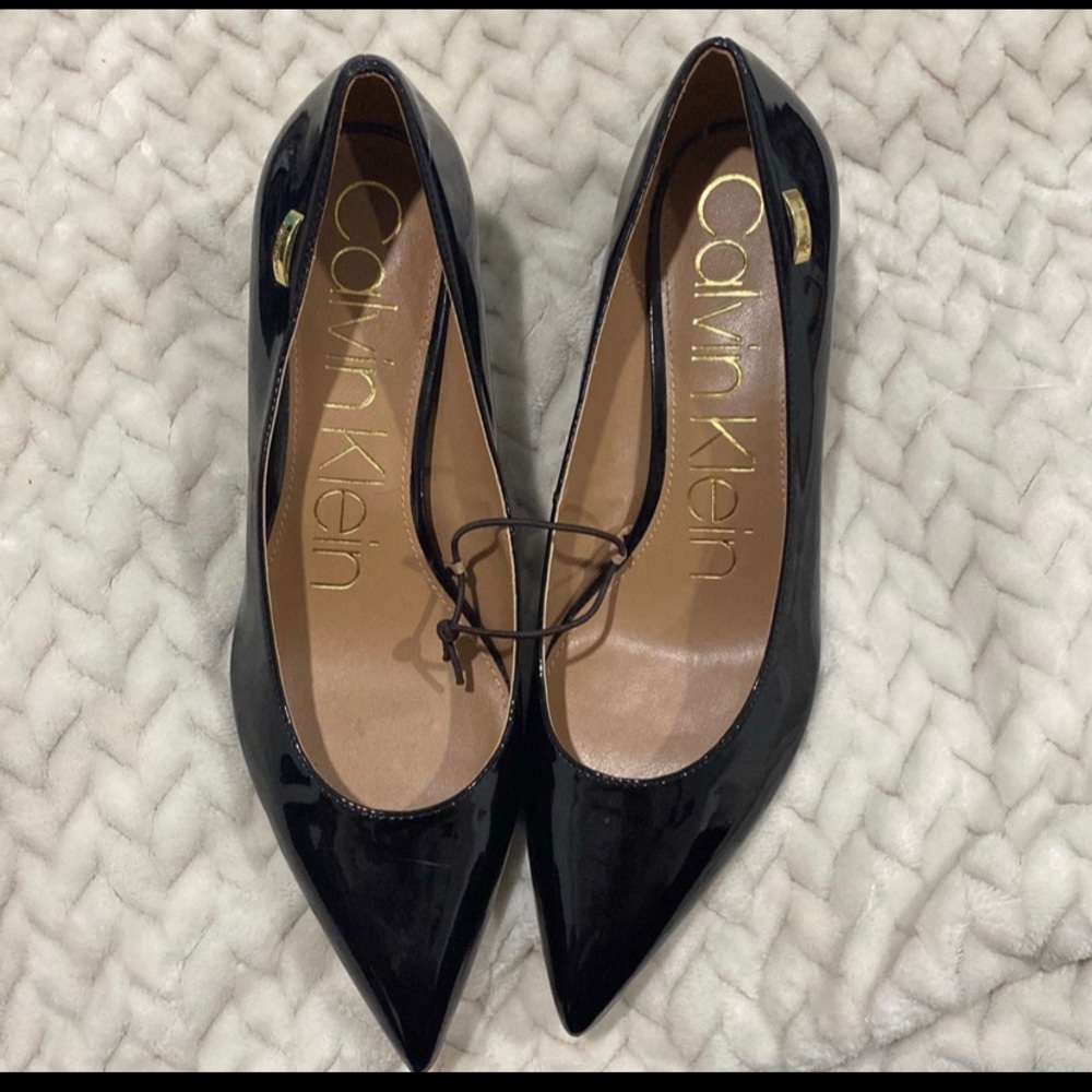 Calvin Klein Black Pointed Toe Heel